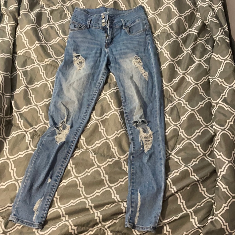 High Rise Push Up Jeans